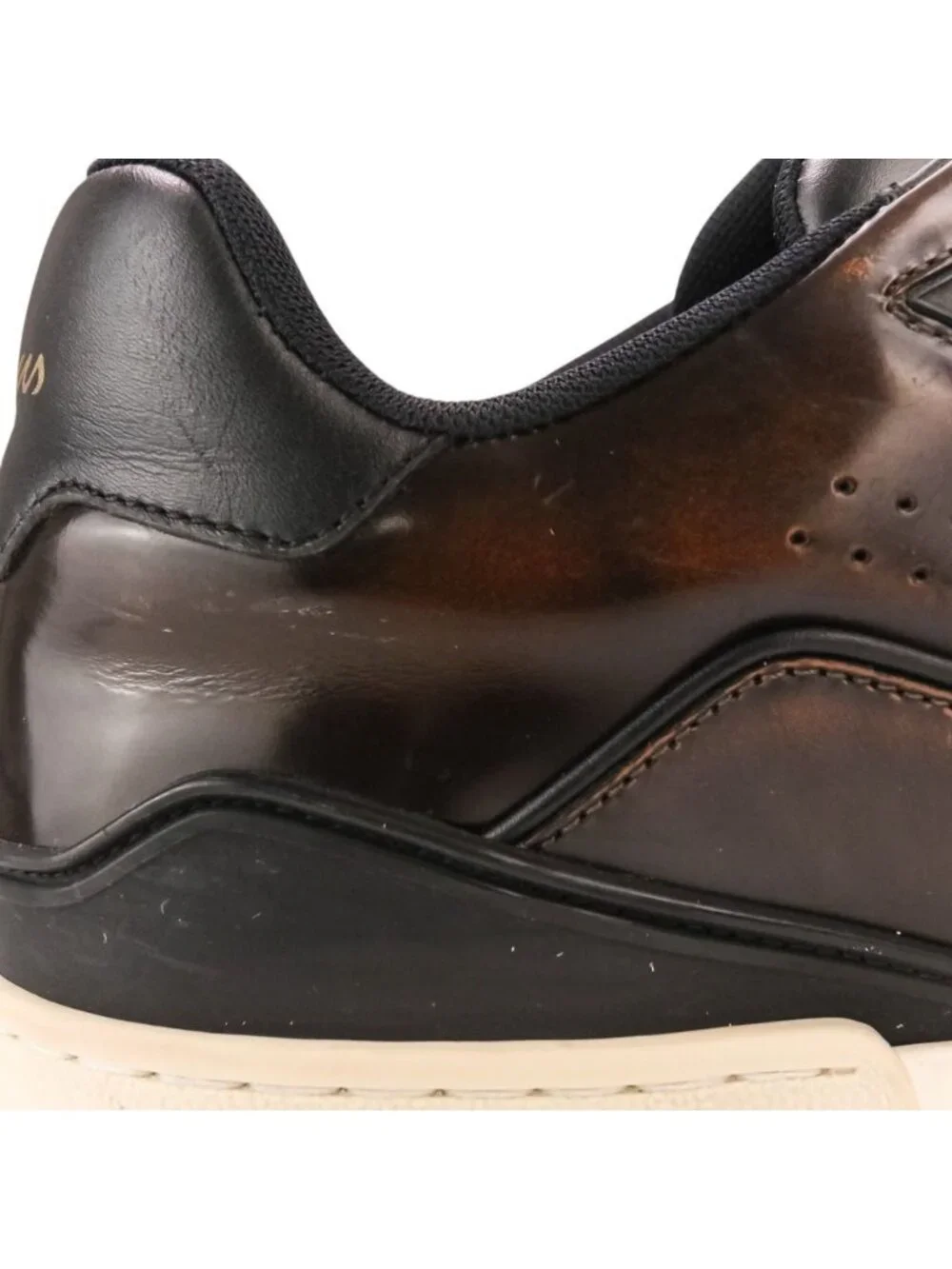 Louis Vuitton LV Trainer Leather Low Cut Sneakers Brown 6.5